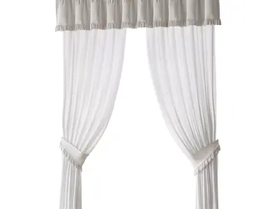 Curtains 04 3D model