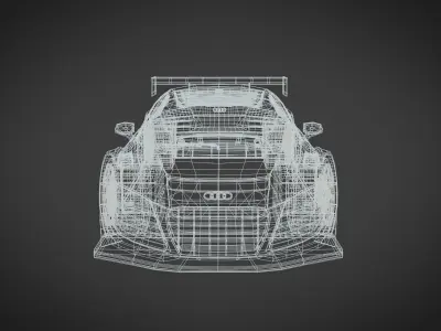 Audi R8 LMS Low-poly 3D model