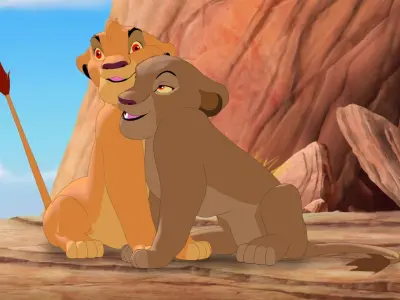 Mufasa and Sarabi Teens Low-poly 3D model