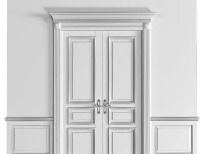 Doorway Decorative Painting Plaster OTTOCENTO Doors 3D model