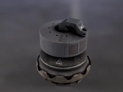 Sci fi model bambers Low-poly 3D model