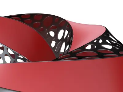 Twisted Voronoi Sci-Fi Torus 3D model