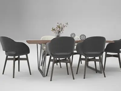 Tenarchstudio Ling Dong Series Diningtable 03 Render Ready Vray  3D model