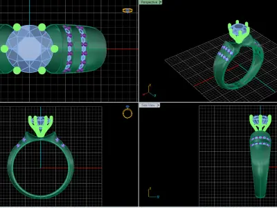 jewelry ring 284 3D print model