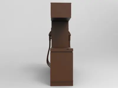 Gas Station 3D print model