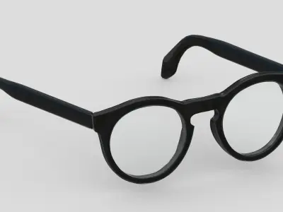 Pantos Glasses Low Poly PBR Realistic Low-poly 3D model