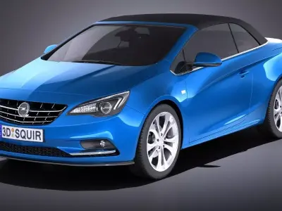 Opel Cascada 2017 VRAY 3D model