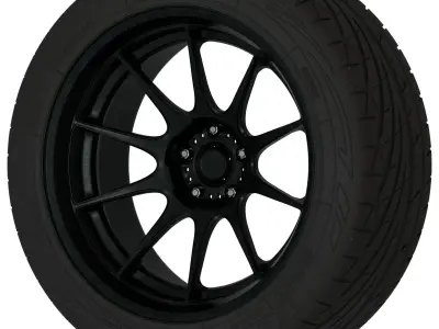Konig Dekagram Aftermarket Wheel Low-poly 3D model