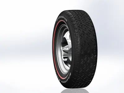 Custom wheels Motor Wheel Spyder 15inch for scale model 3D print model