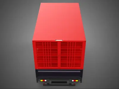 POULTRY CHICKENS CARRIER RACK FENCE CAGE CARGO TRUCK PICKUP CAR 3D model