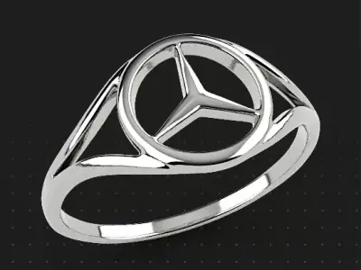 Mercedes Ring Free 3D print model