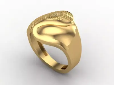 Women Plain Ring STL Models Womens Ring 3dmodels 3D print model 3D print model 54
