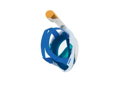 Diving mask Low poly and High poly Low-poly 3D model