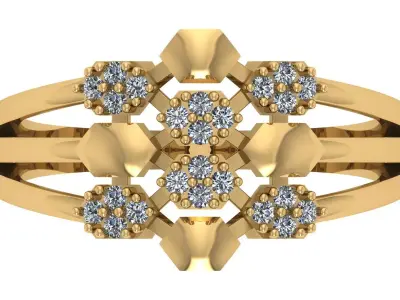 Engagement Ring Free 3D print model 14