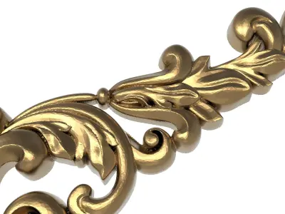  decorative pattern ready for 3D printing 3D model 350