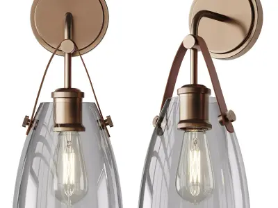 Glass and Leather 3D model