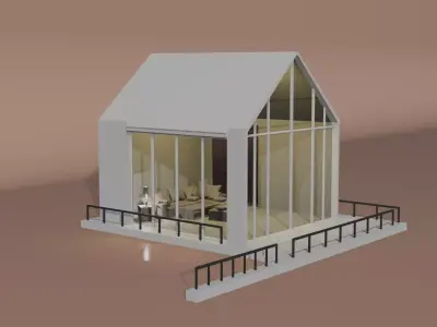 Modern Shed   Morshed 4 Low-poly 3D model