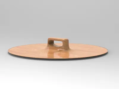 Pku Serving Board Low-poly 3D model