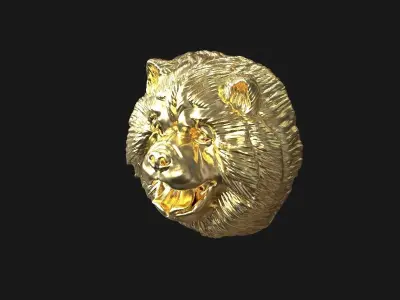 Chow chow  head  pendant 3D print model