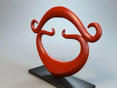 Abstract Figure m011 P 3D print model