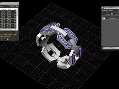wedding ring model 647 3D print model
