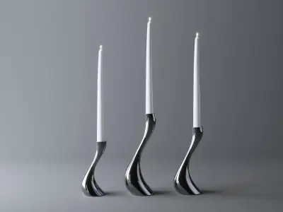 candleholder cobra 3D model