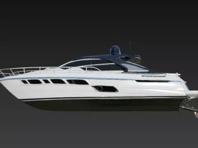 Modern Luxury Motor Yacht Cabin Cruiser 3D Model 3D print model