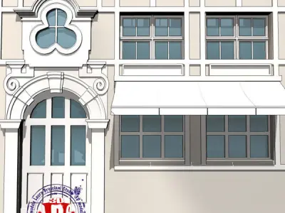old style facade 3D model