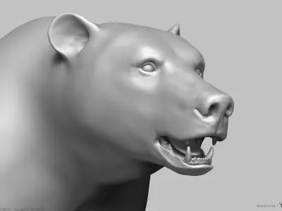 Brown Bear - Highpoly Sculpture 3D model