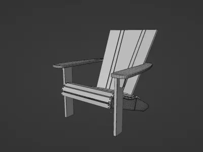 Slate Grey Marvin Chair 3D model