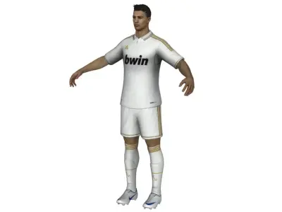 Football Player 01 Low-poly 3D model