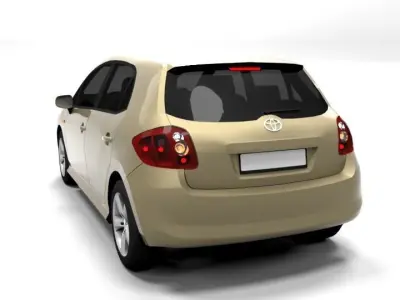TOYOTA AURIS Low-poly 3D model