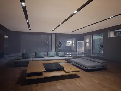 Korea Parasite Movie House Place 3D model