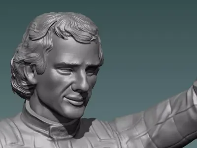 Ayrton Senna Legend 3D print model