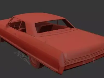 Buick Electra 225 Sport Coupe 1966 3D print model