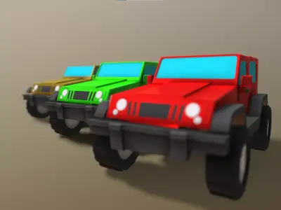 Jeep Car Low-poly 3D model purchase
