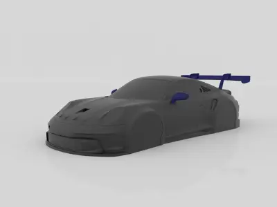 Porsche 911 GT3 Ready to Print STL Files for Vacuum Mold 3D print model