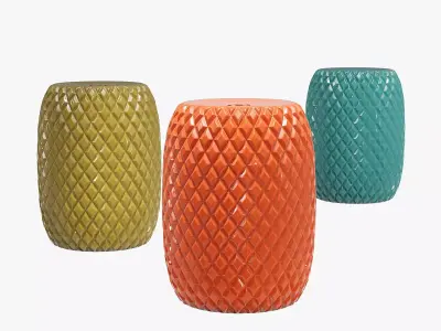 Safavieh calla garden stool 3D model