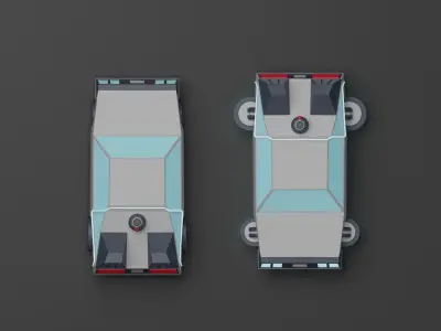 Delorean DMC 12 Lowpoly Free 3D model