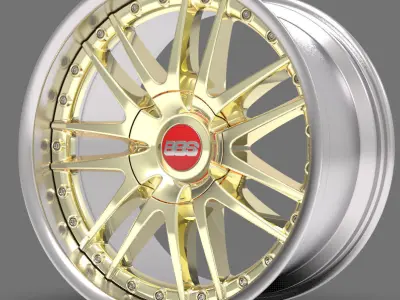 BBS multi-piece rim 10x19 1760 3D model