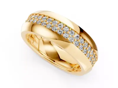 Wedding Band  Free 3D print model