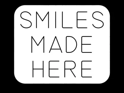 Smiles Made Here Neon Sign 3D model