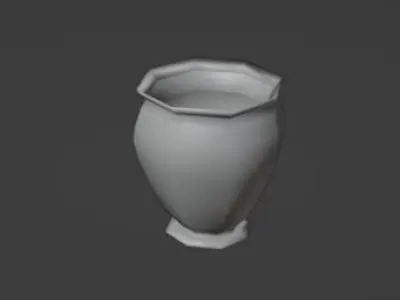 Clay Pot Free low-poly 3D model