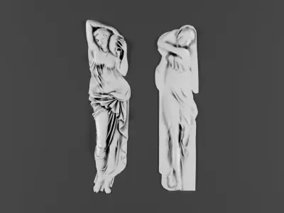free 2 ornamental classic decoration 3d model kitbash vol 18 Free 3D model