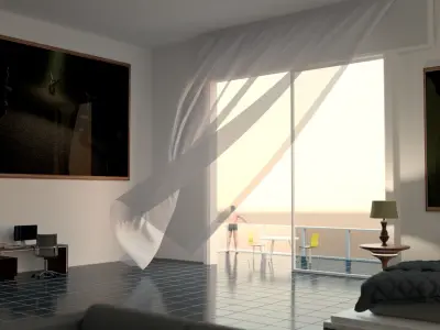 Hotel Bedroom  3D model