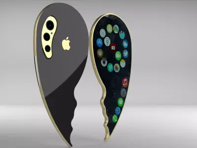 Apple iPhone The Next and Dimensions Low-poly 3D model 3D model