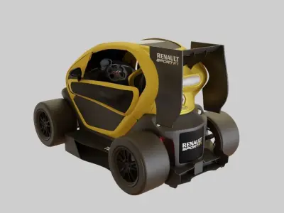 Renault Twizy F1 Low-poly 3D model