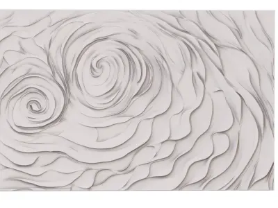 decor set wall panel wall relief mural CNC 44 3D model