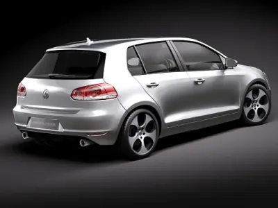 Volkswagen Golf 6 GTI 3D model