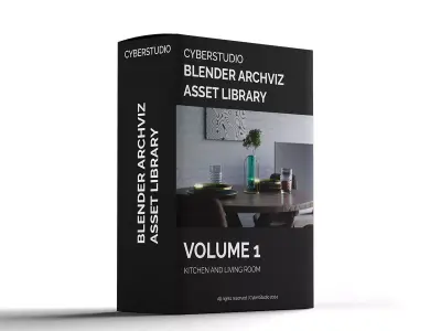 Blender archviz asset library VOL1 3D model